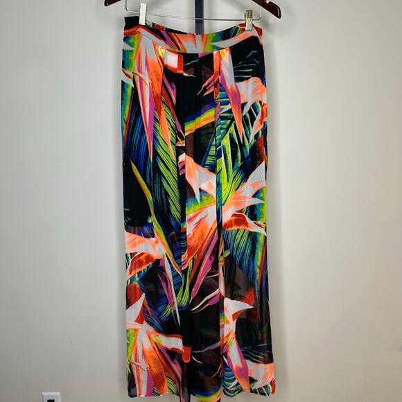 Worthington Skirt-M/L- colorful, long elastic waist flowy - Picture 1 of 5